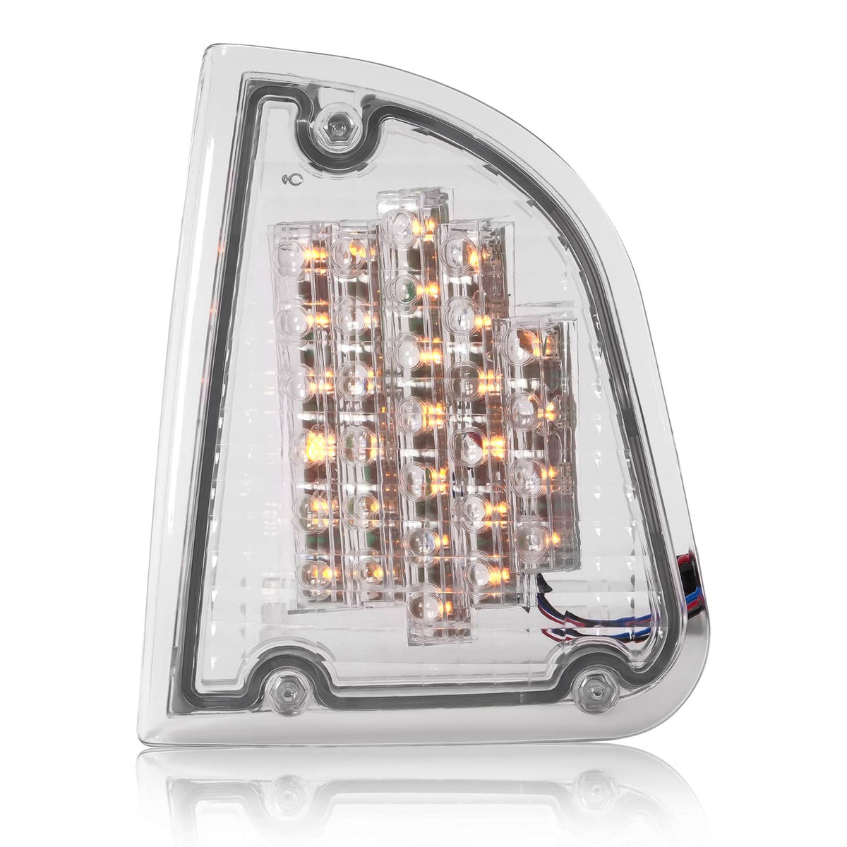 Solid Spare Pair Clear LED Turn Signal Lights Fit For 86-08 KW Kenworth K300 T300 T330 T600
