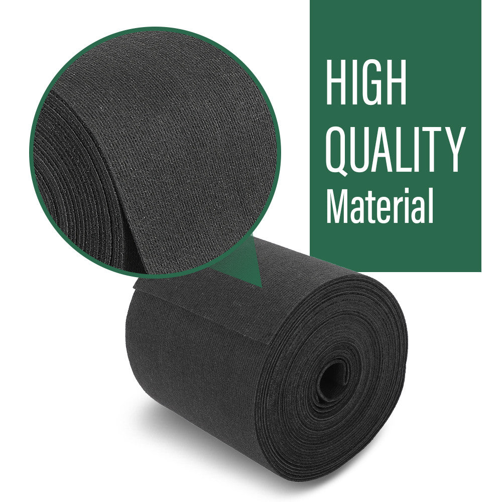 Solid Spare 9" x 50' Ribbed Bunk Carpet / Marine Boat Trailer Runners / Outdoor - Black