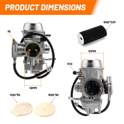 Solidspare Carburetor Assys For Yamaha Grizzly 660 YFM660 4x4 2002-2006 5KM-14901-10-00