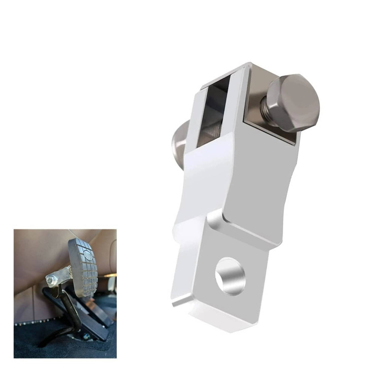 Solid Spare 2" Clutch Pedal Extender For Peterbilt 379, 386, 389, 378,388 Billet Aluminum