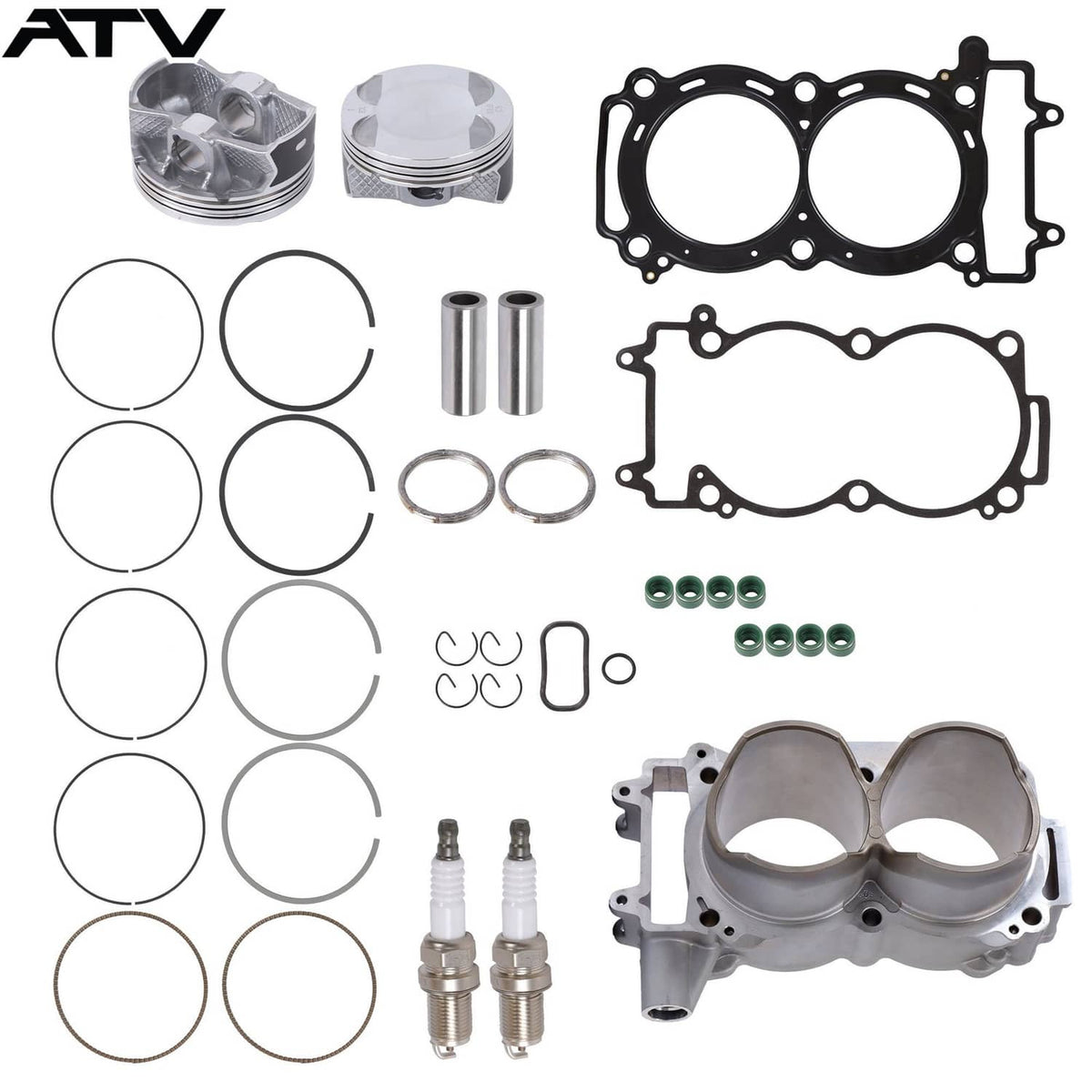 Solidspare Cylinder Piston Gasket Kit For Polaris Ranger Crew XP 900 RZR 900 93mm 3022278