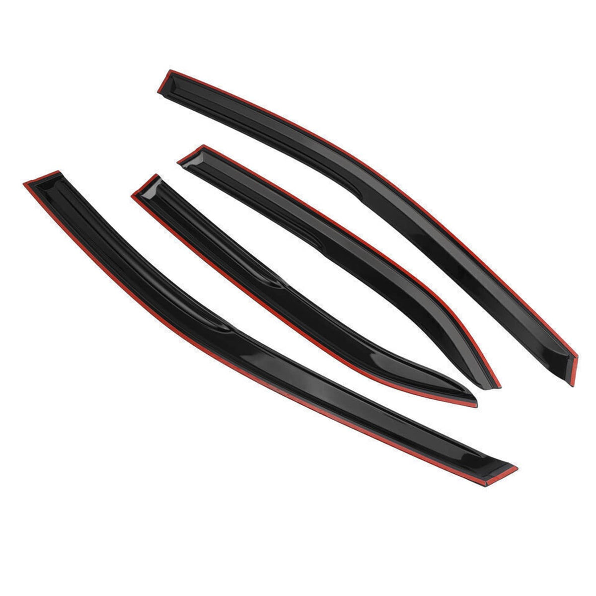 Solidspare For 2018-2022 Honda Accord 3D Wavy Mugen Style Window Visors Rain Guards Vent