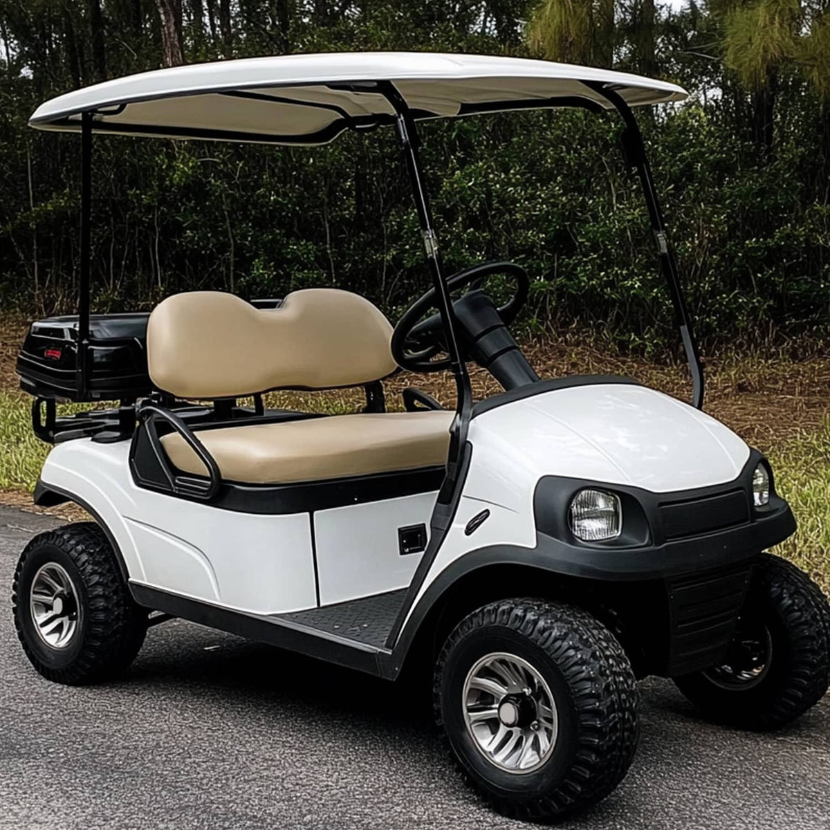 Solidspare For Club Car Precedent 2004-up Golf Cart Front Seat Cover Beige Seat Bottom
