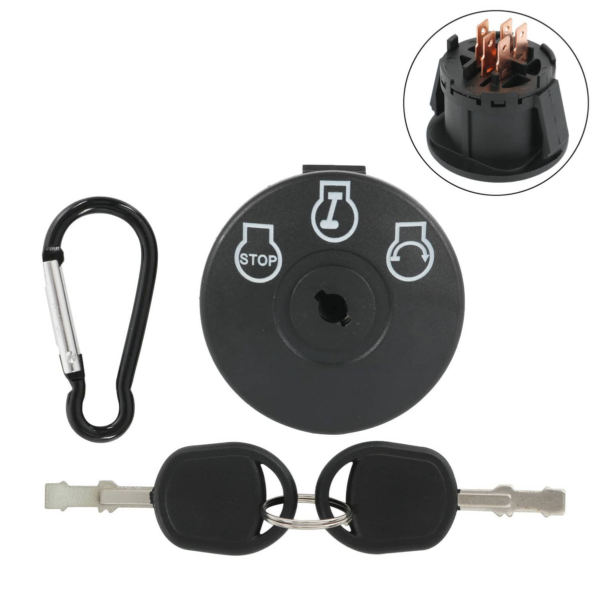 Solidspare Ignition Switch 925-04228 For Cub Cadet Zero Turn Mower RZT42 RZT54 RZT50 W/ Key