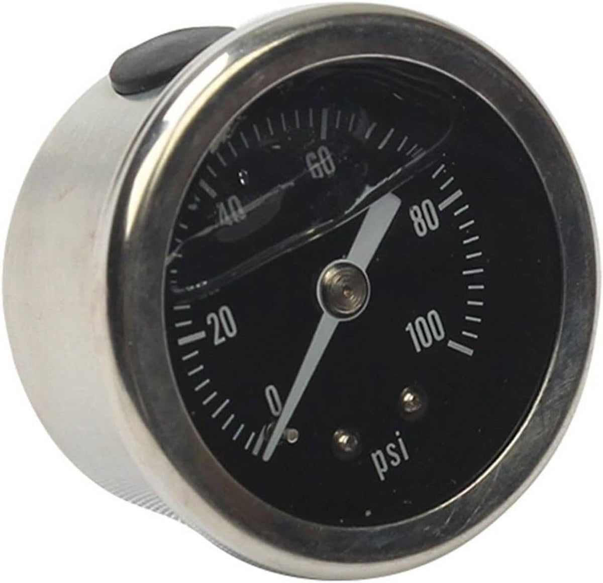 Solidspare Universal Adjustable Fuel Pressure Regulator Kit 100psi Guage AN6 Fitting Black