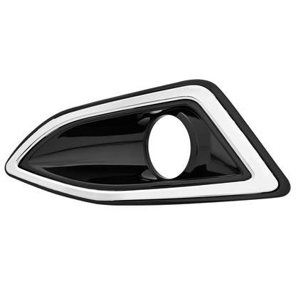Solid Spare Fog Light Trim Bezel Cover Left & Right Pair For Ford Edge 2015 2016 2017 2018