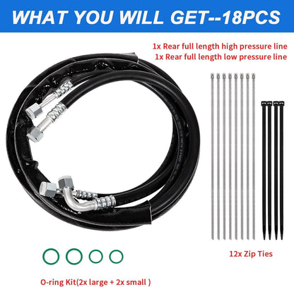 Solidspare C4677 Rear Aux AC Lines Replacement for Caravan & Town and Country 2008-2011