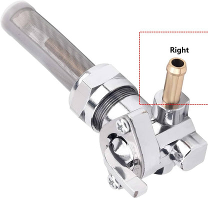 Solid Spare Right Spigot 22mm Gas Tank Petcock Fuel Shutoff Valve Switch for Harley 62167-81