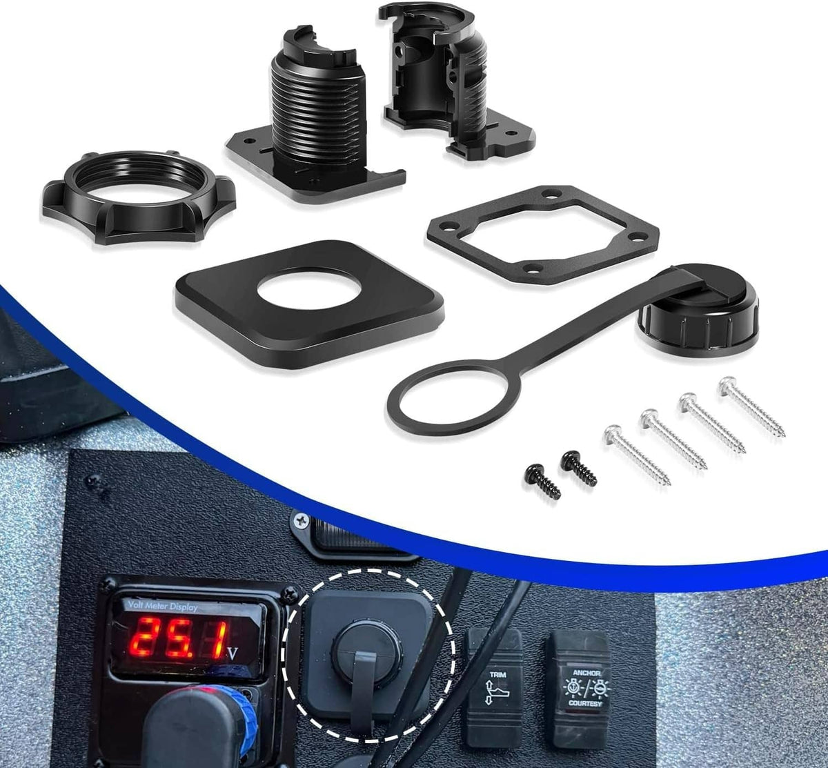 Solidspare Bulkhead Connector Kit Quick Connect/Disconnect, for LiveScope 010-13350-00