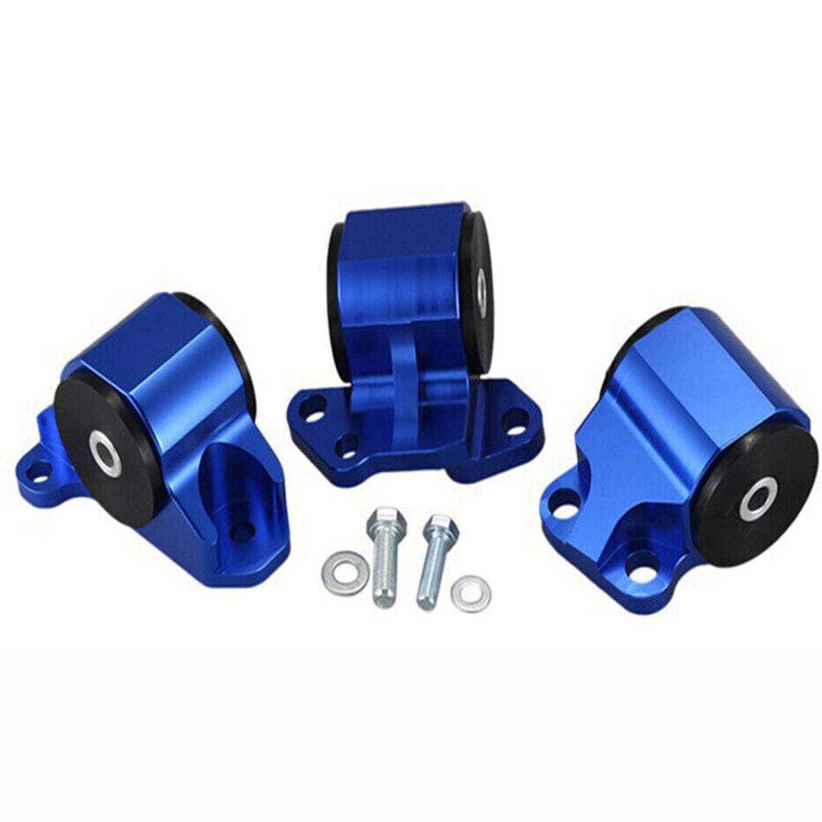 Solidspare Aluminum Billet 2 Bolt Engine Mount Kit For EG EH DC D15 D16 B16 B18 Swap Motor