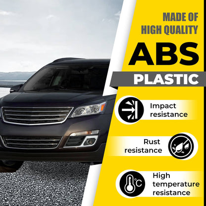 Solid Spare Fog Light Bezel Cover Trim Front Left Black Chrome For Chevy Traverse 2013-2017