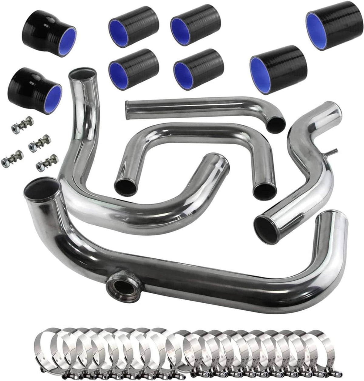 Solidspare Blue Intercooler Pipe Tube Kit for Honda Civic 1992-2000 Acura Integra 1994-2001