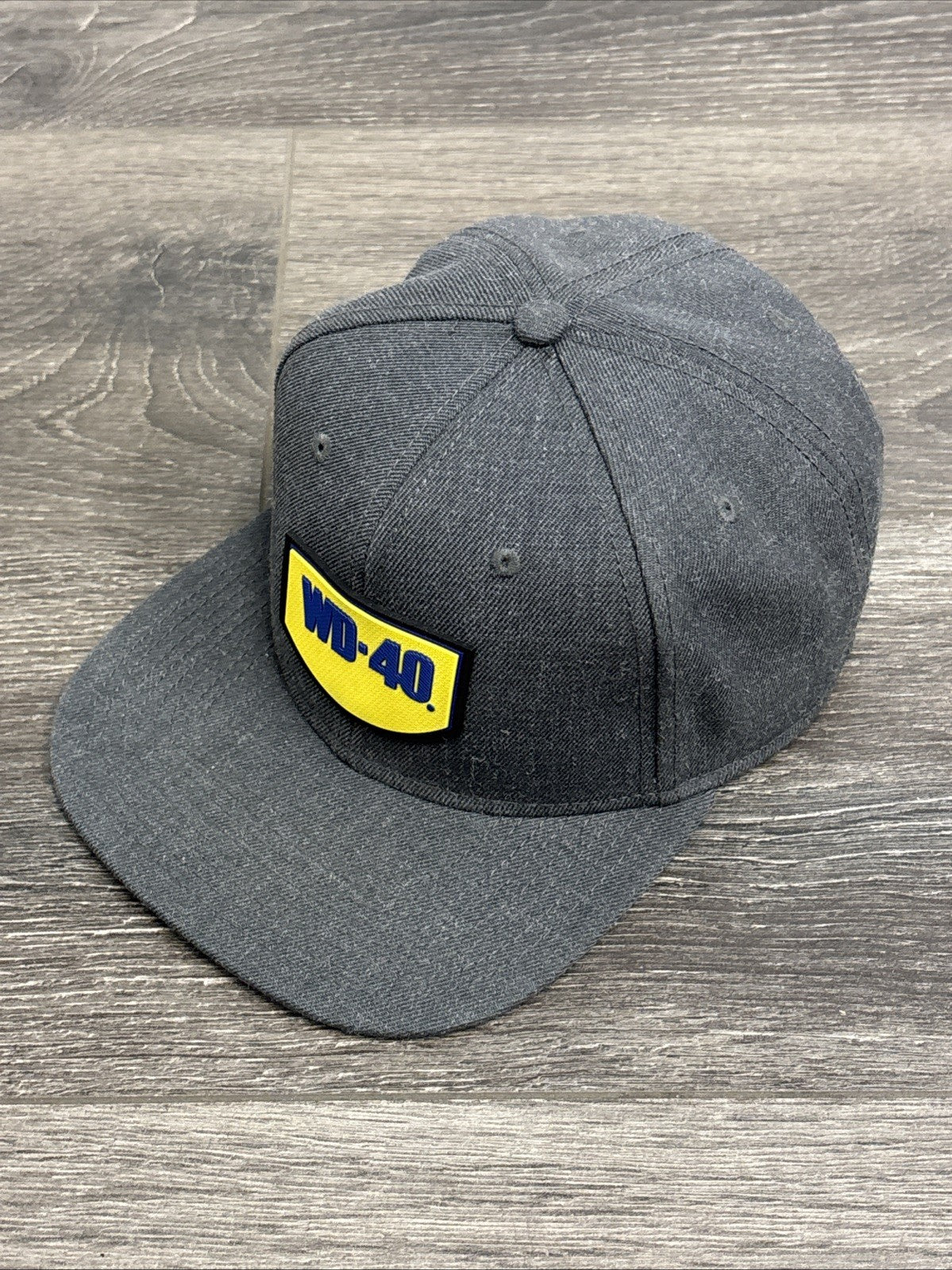 WD-40 Baseball Cap Hat Gray Snapback Degreaser Lubricant Dust Collectible O/S
