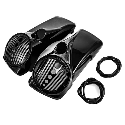 Solidspare 8" Speaker Lids w/ Tweeter port for 1994-2013 Harley Touring Hard Saddlebags