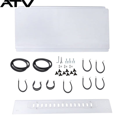 Solidspare 2 PIECE Windshield Glass For Kubota RTV X900 X1120 X1140  2016-2022 KB-X900LWV