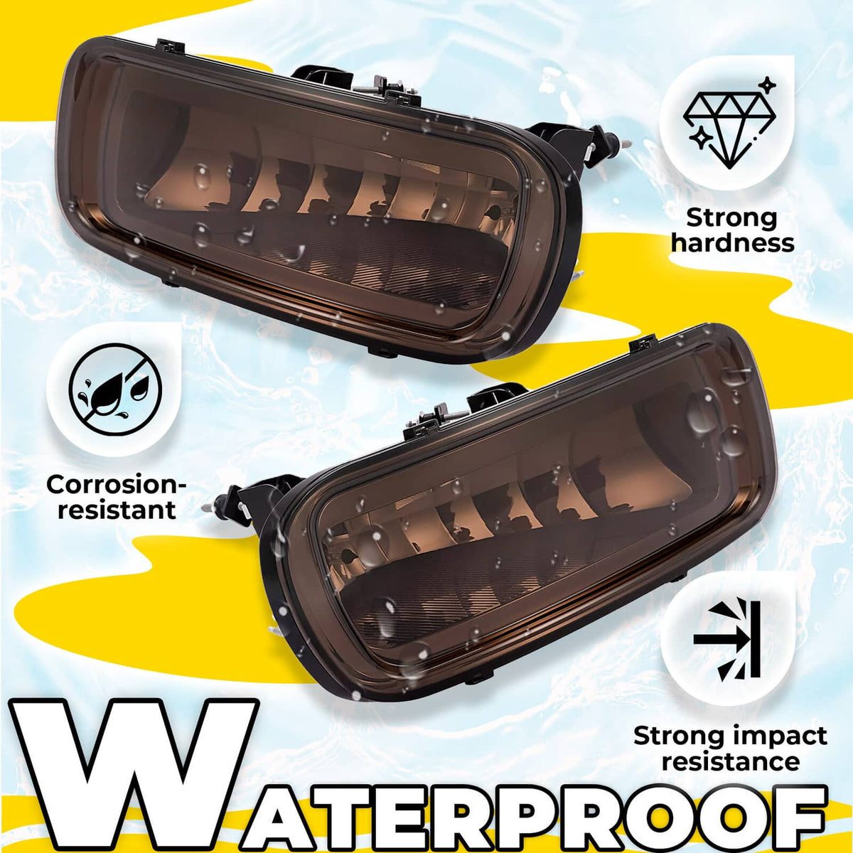 Solid Spare For Ford F150 2004-2005 2006/ 2006 Lincoln Mark LT Bumper Fog Light W/Bulb LH&RH