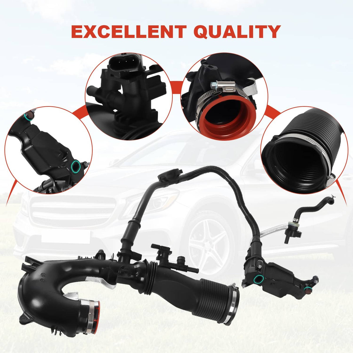 Solidspare Crankcase Breather Intake Line Fits Mercedes-Benz GLA250 CLA250 A2700900700