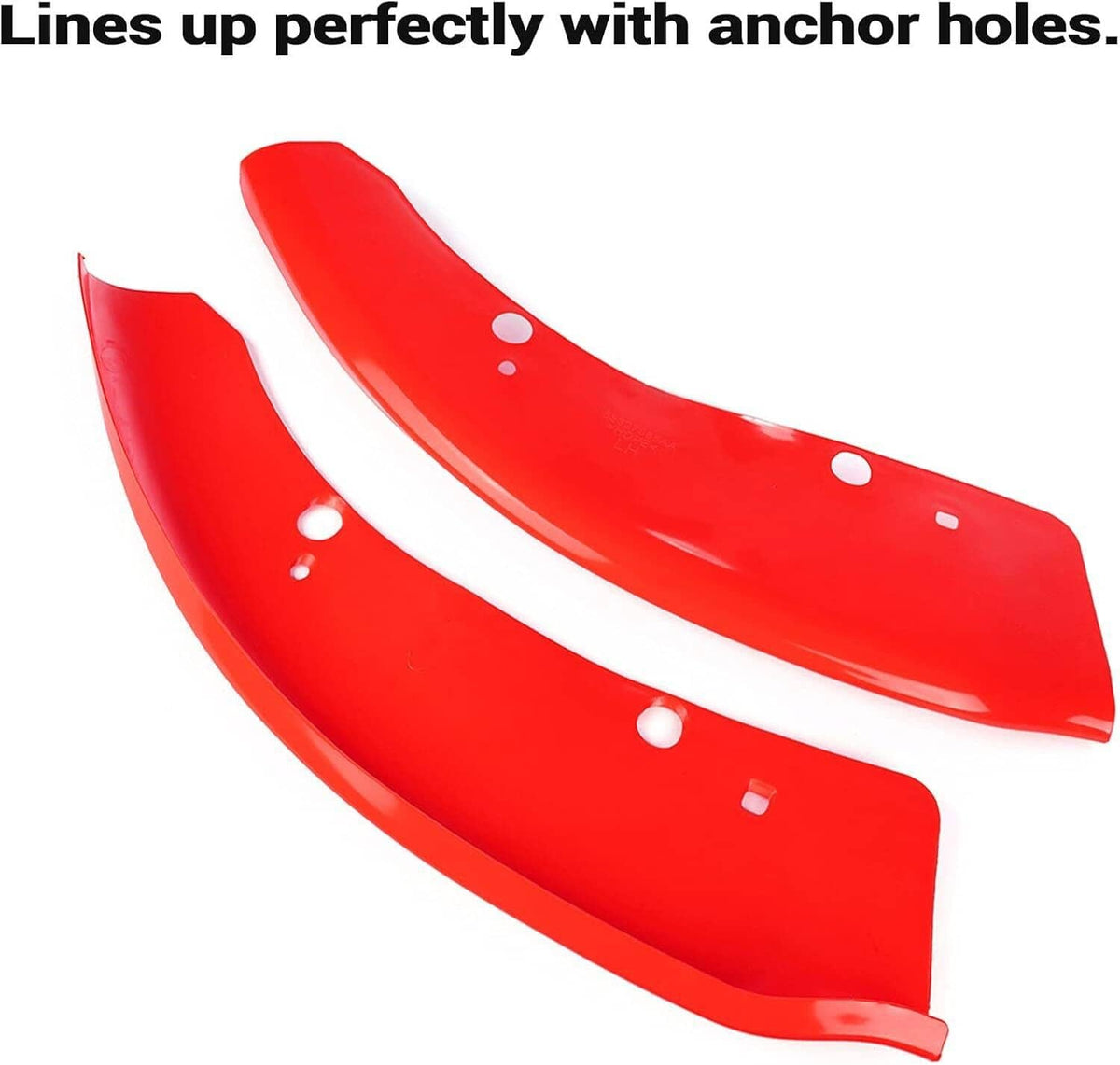 Solidspare Front Bumper Lip Splitter Trim Cover For 2015-2021 Dodge Charger SRT Scat Red