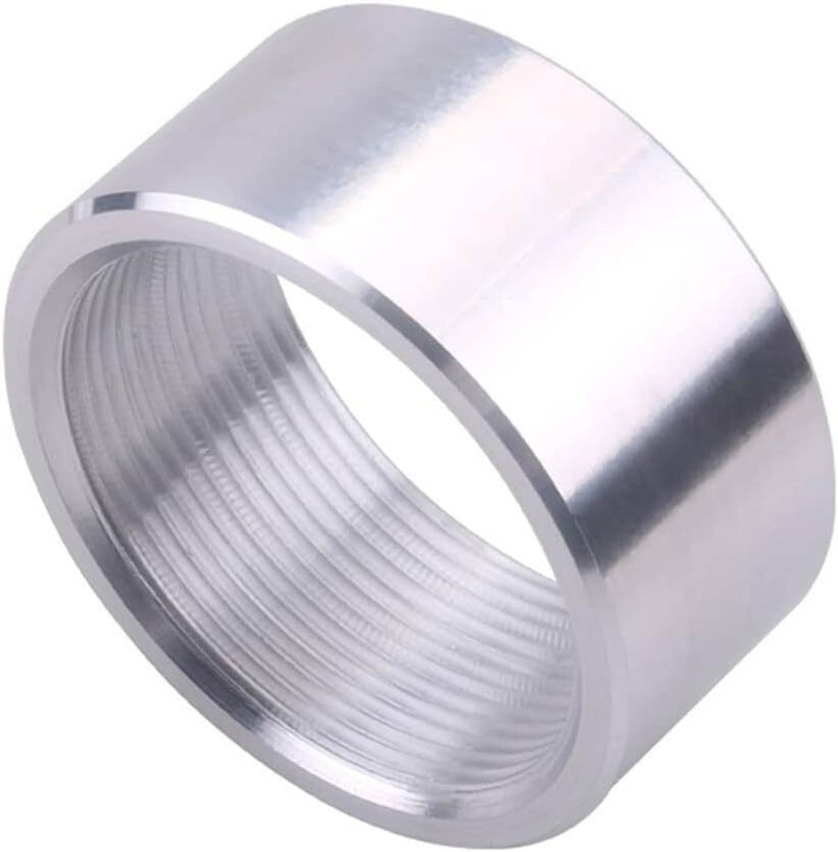 Solidspare New 2 Inch NPT Female Thread Aluminum Weld On Pipe Fitting Bung for Most Fluids