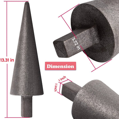 Solid Spare Vintage Blacksmith Anvil Mandrel Metal Forming Cone 1 inch Hardy Steel Anvil