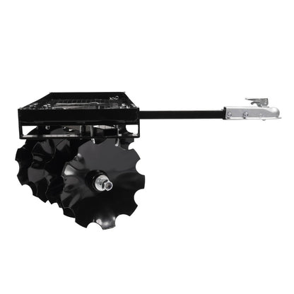 Solidspare Tow-Behind Notched Disc Harrow 4FT For ATV UTV Trailer Tilling W/ A 2" Towball