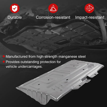 Solidspare For Ford F-150 2015-2024 Upgrade Manganese Steel Splash Panel Shield ML3Z-7222-D