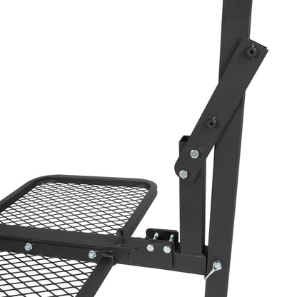 Solid Spare 400lbs 360° Swivel Hitch Mount Deer Hanger Game Hoist w/ Lifting System Platform