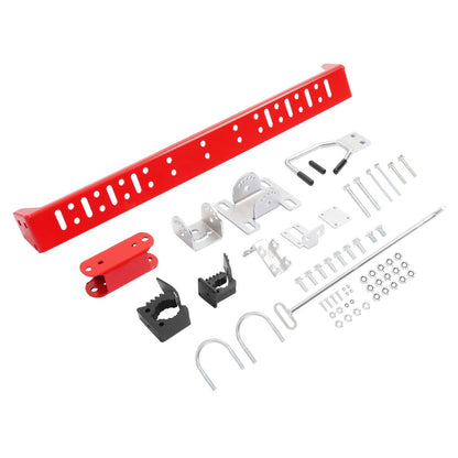Solidspare Red Trimmer Rack Enhancing safety For lawn Mower 1"-2" Roll Bar Trimmer Holder