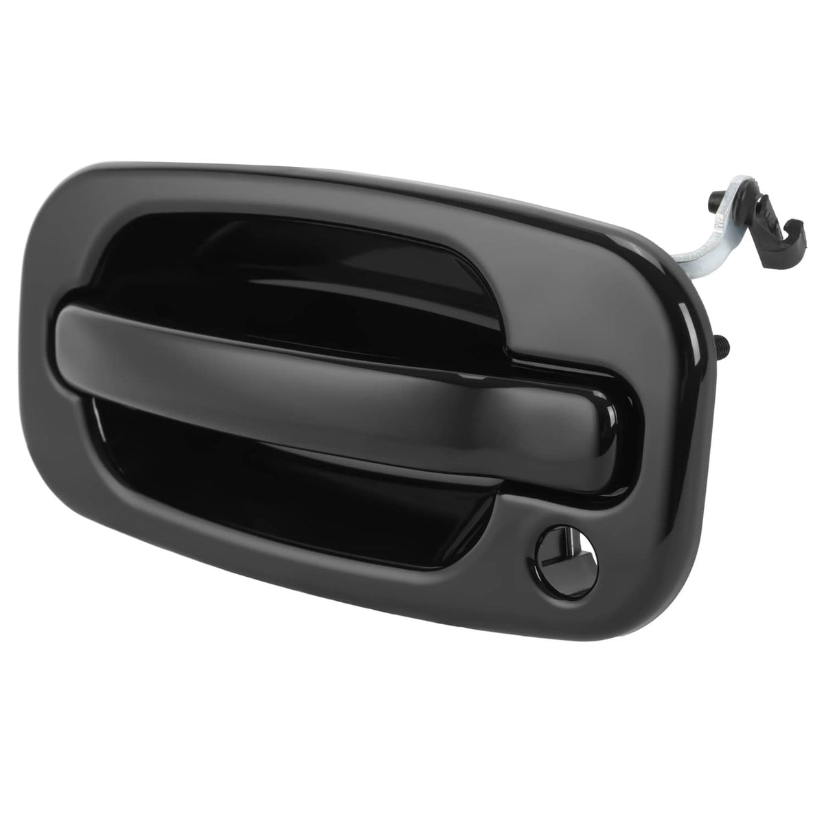 Solid Spare 4Pcs NEW Outside Door Handles Set Painted Black For Silverado Tahoe Sierra 99-06