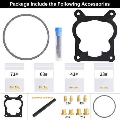 Solidspare For Chevy 327 350 427 454 750 CFM 4 Barrel 4MV Rochester Quadrajet Carburetor