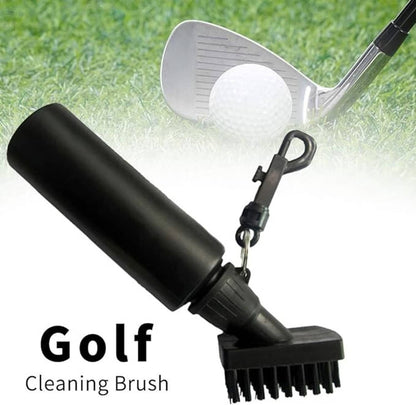 Solid Spare Golf Club Cleaner Brush Groove Cleaner with Water Bottle for Golf Ball Club
