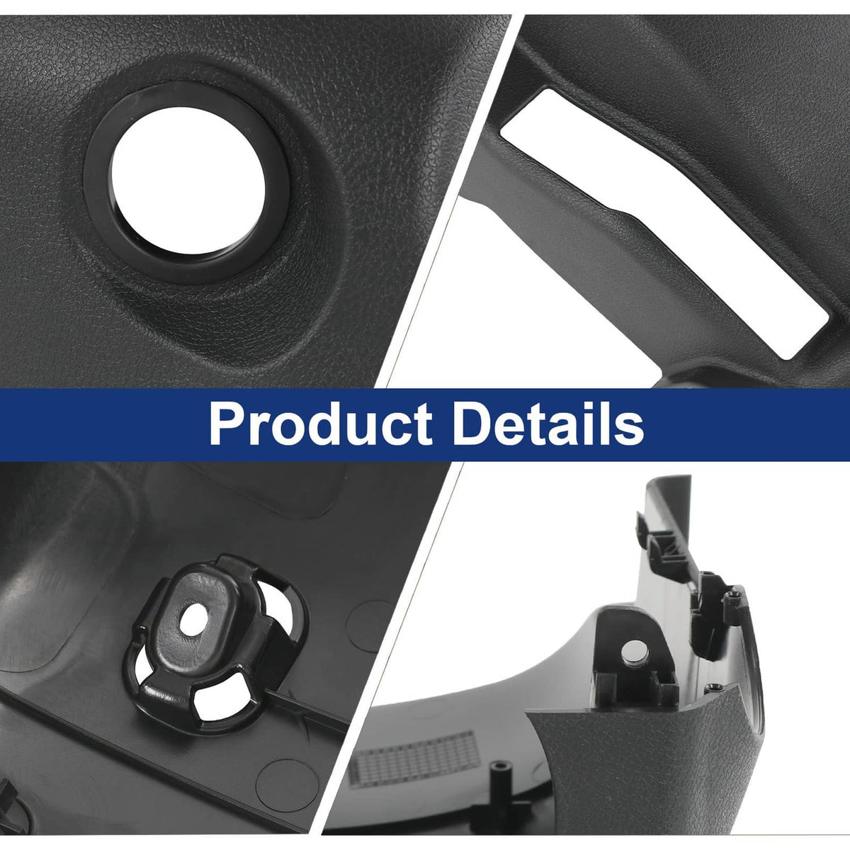 Solidspare Lower Steering Column Cover Black For 2016-2020 Kia Optima with Key Start
