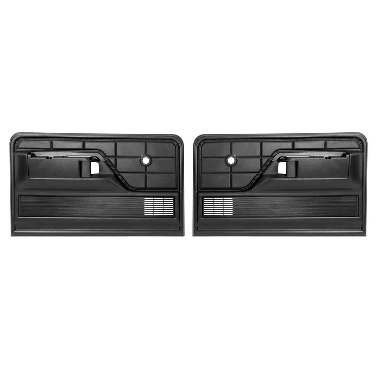 Solid Spare Fit 73-79 Ford F-100 F-150 F-250/ 78-79 Ford Bronco Interior Door Panels Black