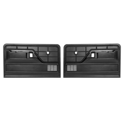 Solid Spare Fit 73-79 Ford F-100 F-150 F-250/ 78-79 Ford Bronco Interior Door Panels Black