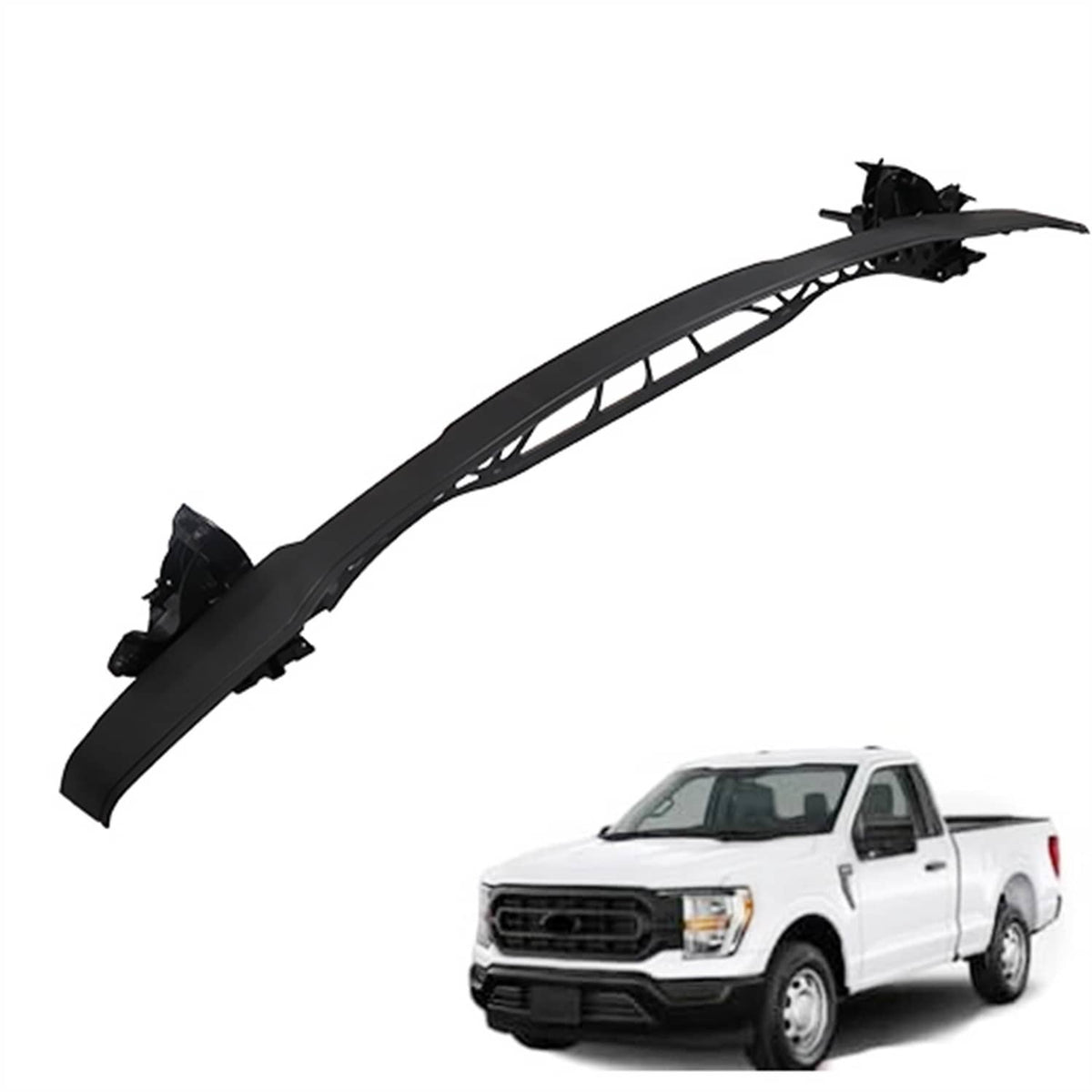 Solidspare Front Lower Take Off For 2021-2024 F150 Active Air Dam Valance w/ Motors