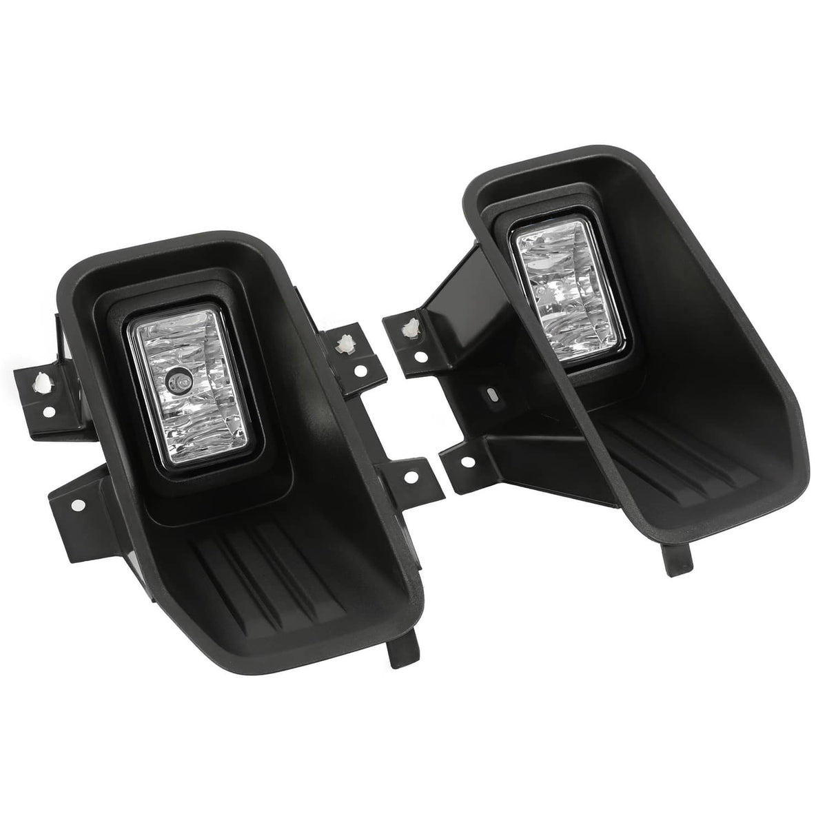 Solid Spare Clear Lens Halogen Fog Lights Lamps Set Pair For Ford F-150 F150 2018-2020