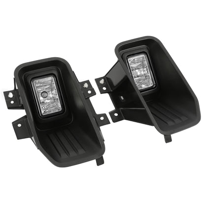 Solid Spare Clear Lens Halogen Fog Lights Lamps Set Pair For Ford F-150 F150 2018-2020