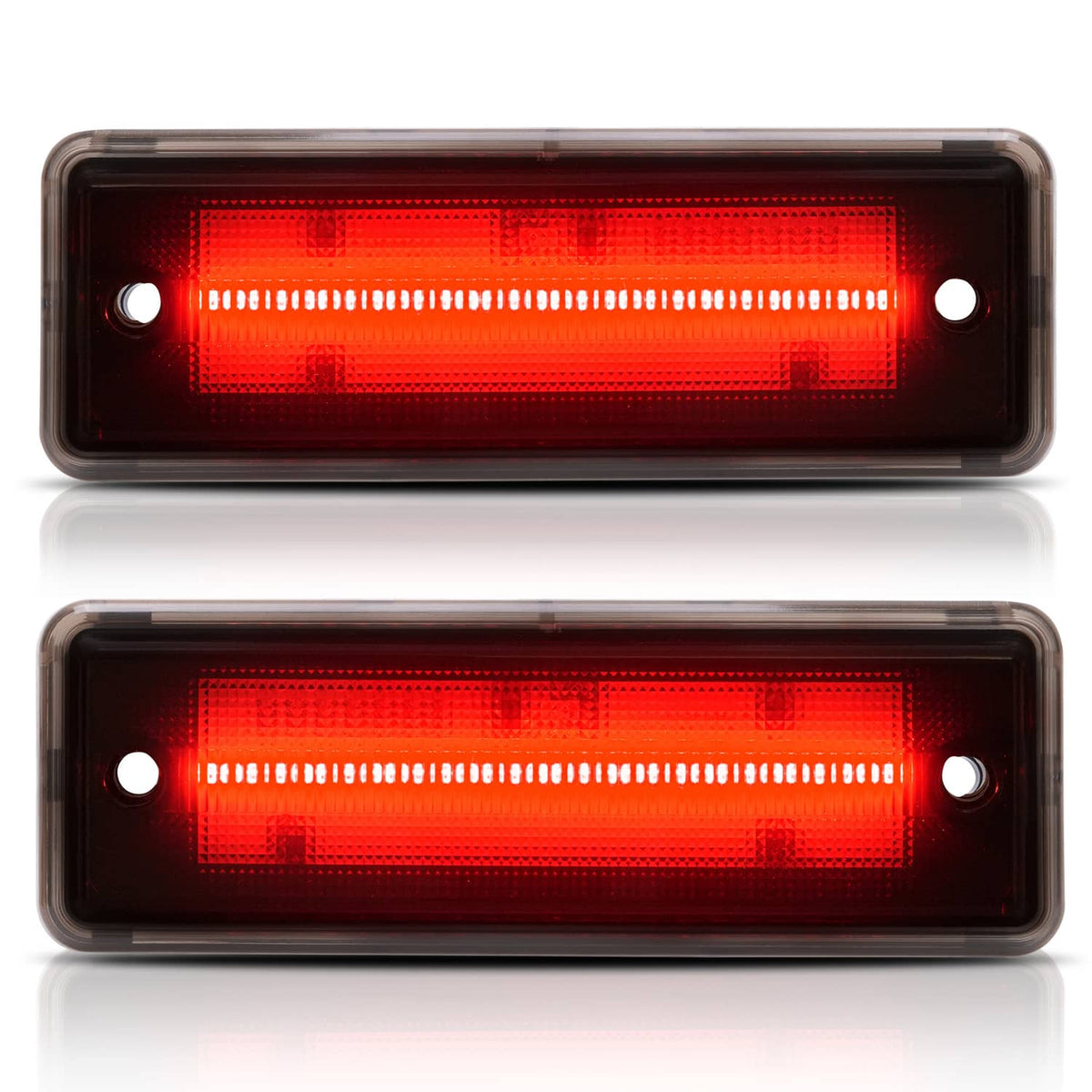 Solid Spare 2x Smoke LED Rear Side Marker Lights Lamps For El Camino & Caballero 1978-1987