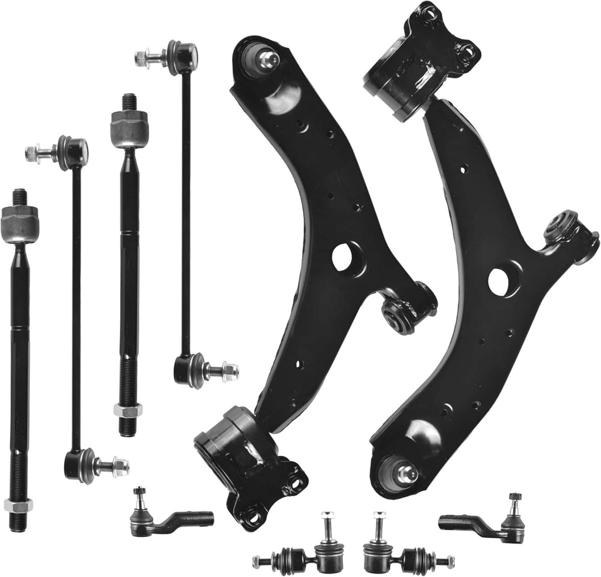 Solidspare 12Pcs Front Lower LH RH Control Arm Set Suspension Kit for 2004-2009 Mazda 3 5