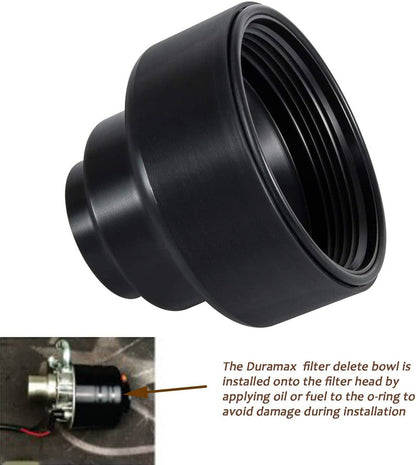 Solid Spare 6.6L Duramax Fuel Filter Delete for 2001-2016 GM GMC Chevy 6.6L Diesel