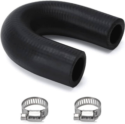 Solidspare LS Heater Core Bypass Delete Hose Coolant Crossover w/ Clamps For Chevy Pontiac