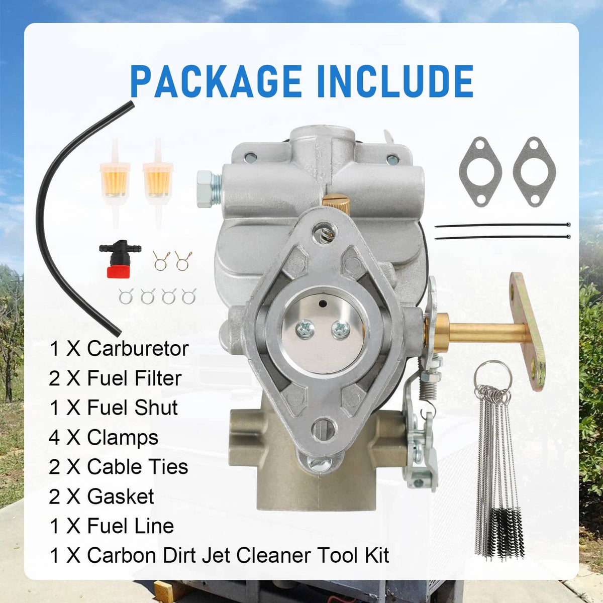 Solidspare Carburetor Carb for Lincoln SA-200 SA-250 WELDER 200 AMP repalce Zenith 13713B