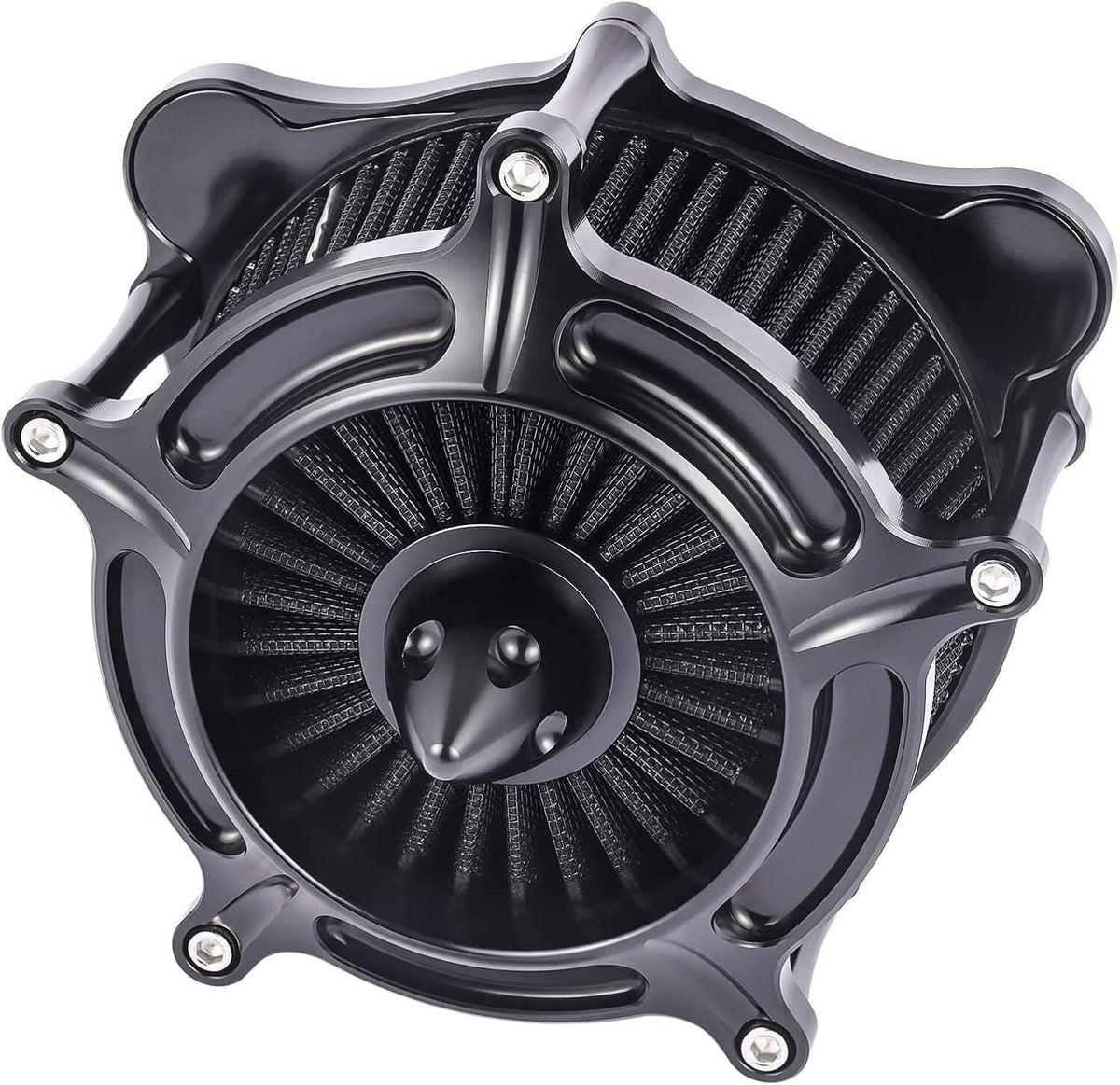 Solidspare Black Air Cleaner Intake Filter For Harley Touring Road King Street Glide 08-16