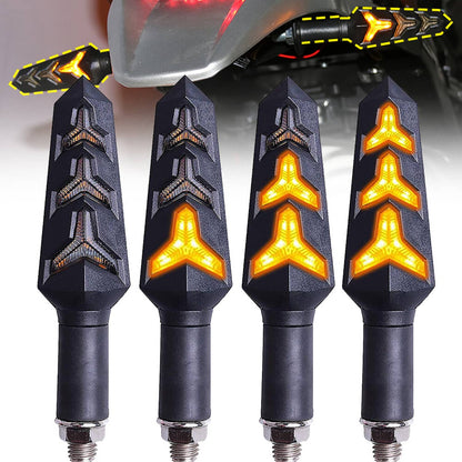 Solidspare 4X Motorcycle LED Turn Signals Blinker Indicator Light For Honda Yamaha Kawasaki