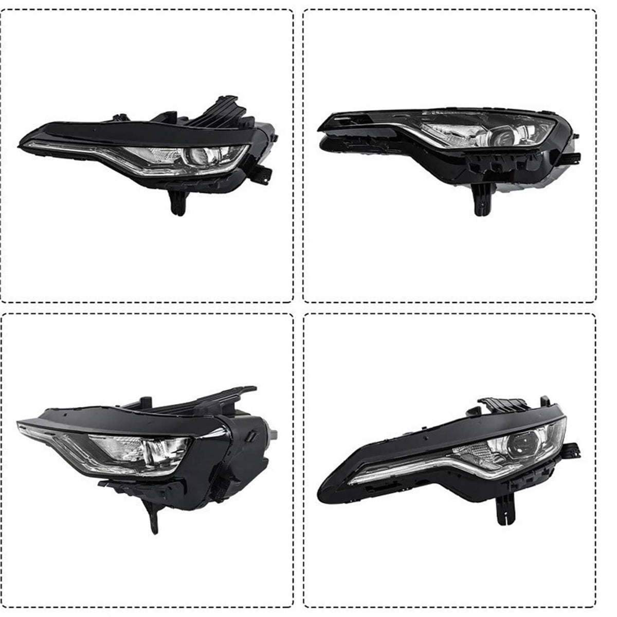Solidspare Pair DRL Headlight w/LED Left+Right For 2019-2024 Chevy Camaro LS/RS/SS 84756147