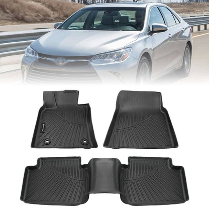 Solidspare Floor Mats Liner TPE All Weather Protection For 2018-2024 Toyota Camry Gas FWD