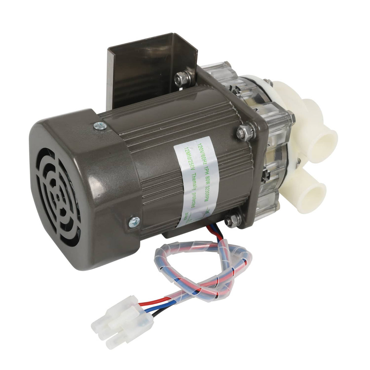 Solidspare S-0731 Water Pump for Hoshizaki, Ice Machine Motor Assembly with Mounting Plate