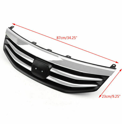 Front Radiator Bumper Grille Front Upper Chrome Grill Fit Honda Accord 2011-2012