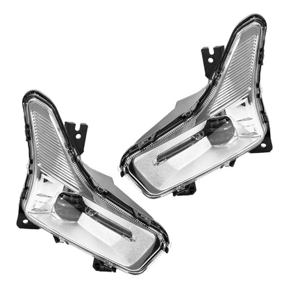 Solid Spare For Ford Fusion 2019-2020 LED Fog Lights Driving Lamps w/Bezel Wiring Left+Right