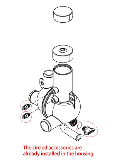 Solid Spare Water Distribution Housing for MerCruiser Stern Drives 4.3 5.0 5.7 6.2 L Motors